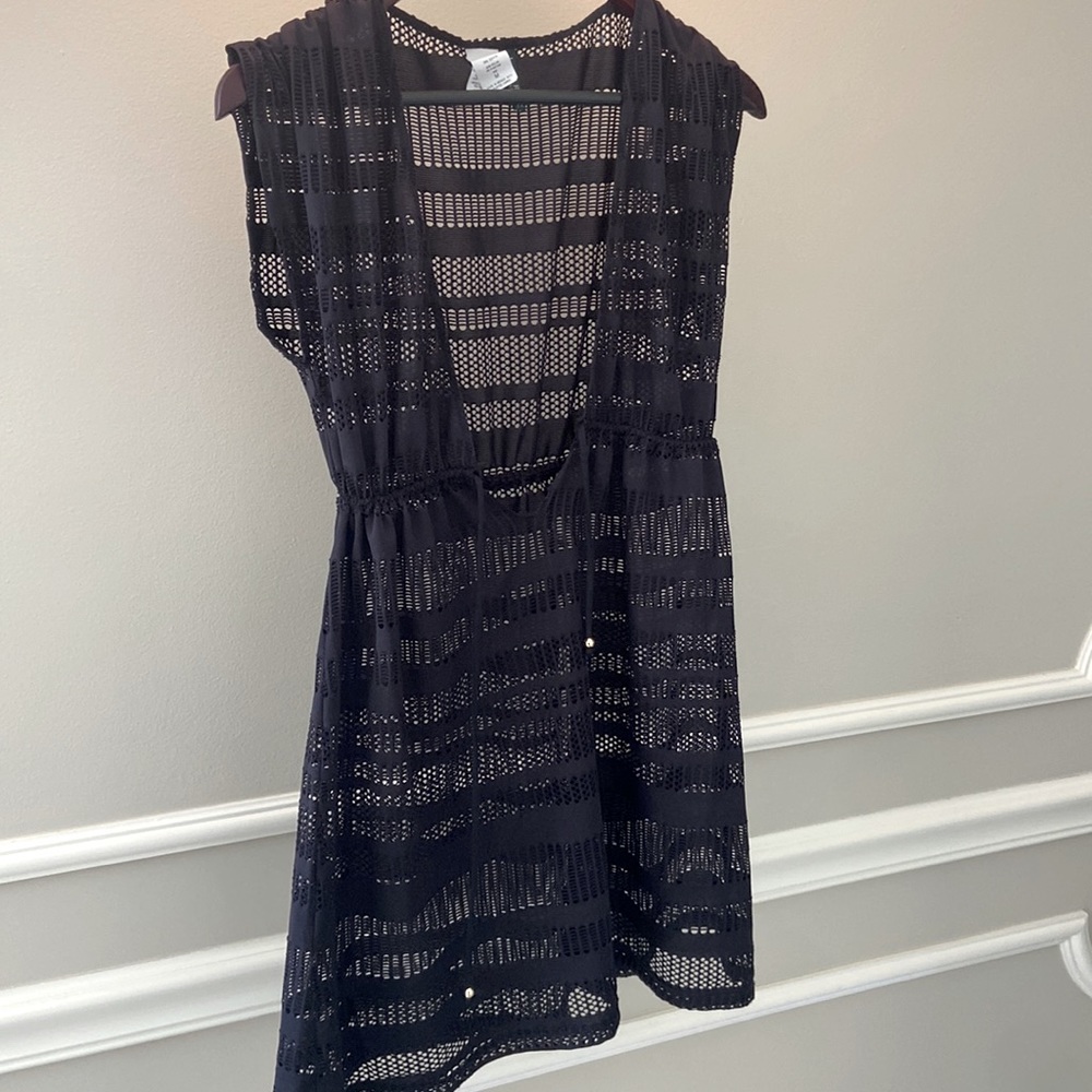 Ralph Lauren black swim coverup